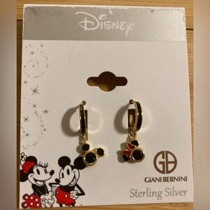 DISNEY Mickey Mouse Classic Ears 18K  Sterling Enamel Earrings SOLD OUT NEW NWT